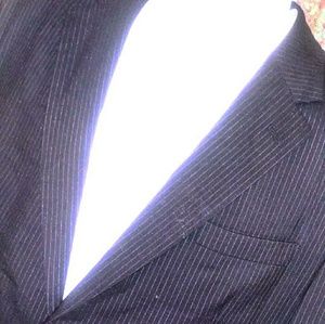 Jo's. A. Bank. Dark Grey White Stripe Blazer 42R